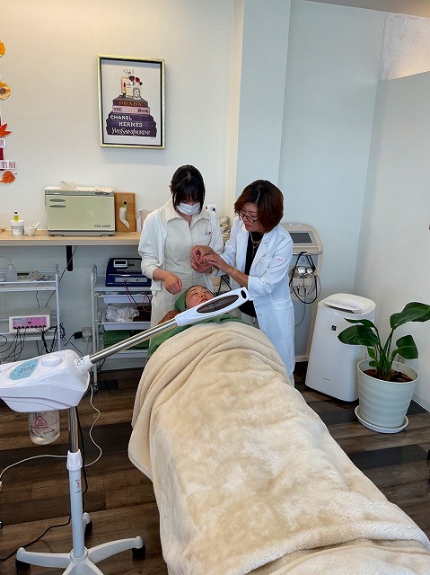 広島より高校生がエステティック職場体験